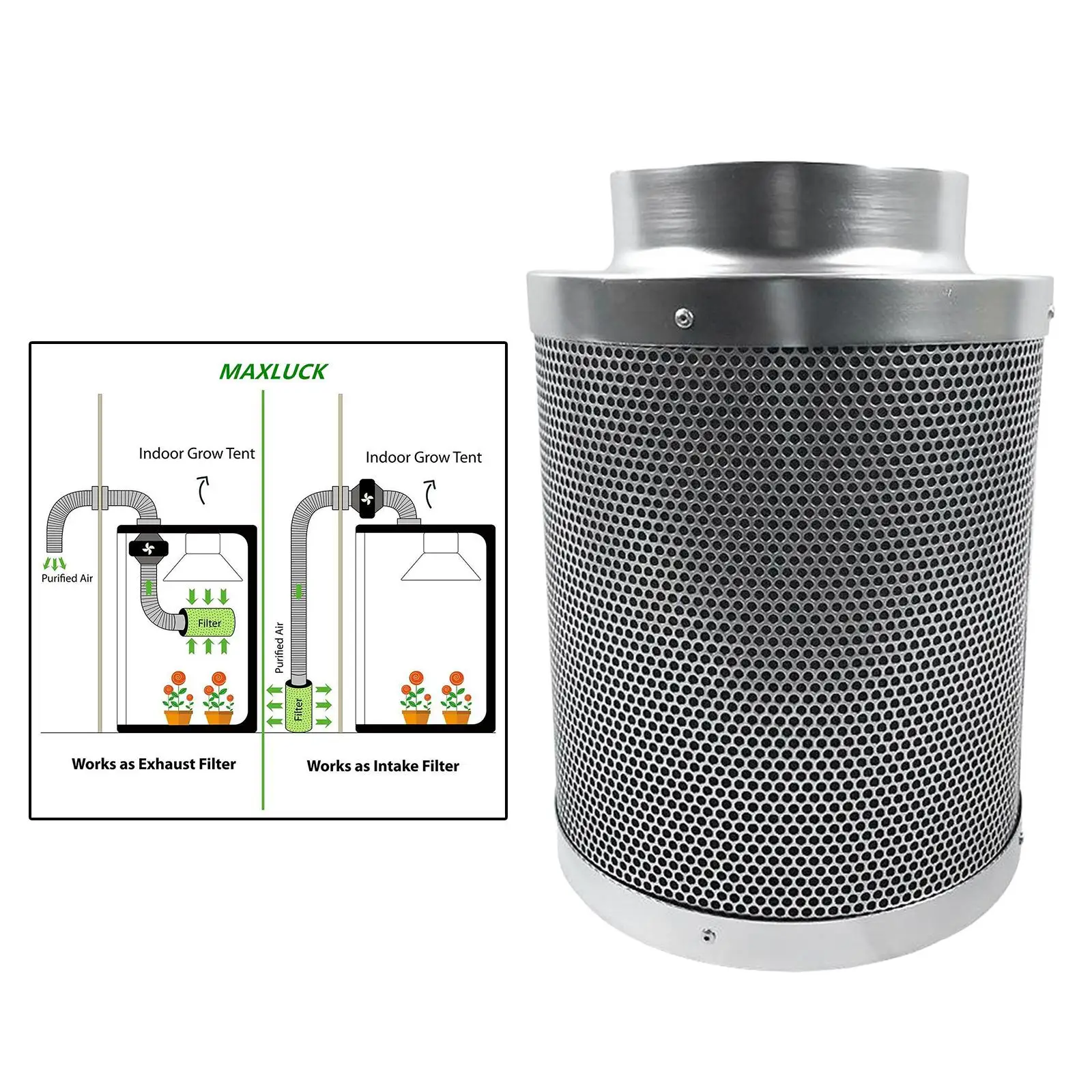 4/6/8Inch Filter for Inline Fan Pre-filter Filter Reversible Flange