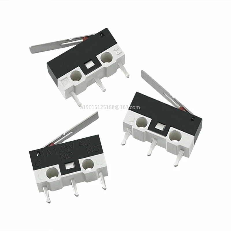 3D printer accessories, micro switch with shank and shank roller button, small power limit switch 1A125V