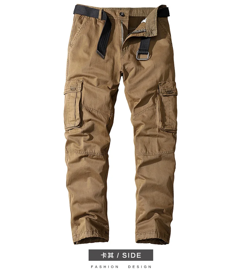 cheap cargo pants Military Men's Pants Casual Outdoor Multi-Pockets Cargo Pants Men Trekking Traveling Cotton Male Trousers 2022 Spring Work Pants beige cargo pants