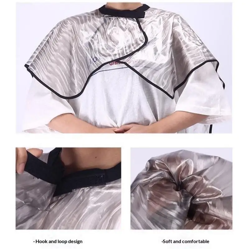 이발소 미용 케이프 방수 헤어 컬러링 랩 헤어 컬러 샴푸 염색 천 헤어컷 망토 도구