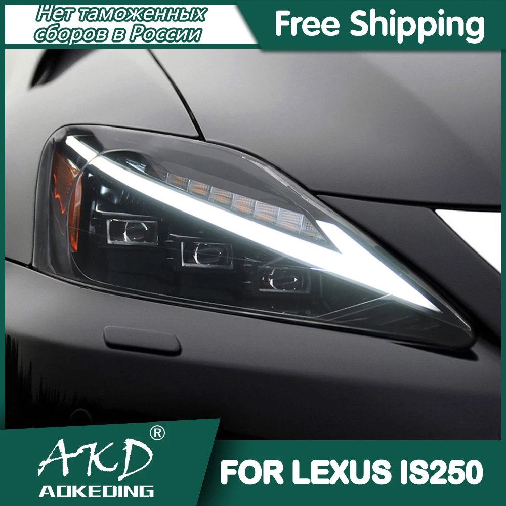 

Автомобильные фары для Lexus IS250 2006-2012 IS350, дневные ходовые огсветильник, светодиодсветодиодный Биксеноновые лампы, противотуманные фары, автомобильные аксессуары IS300, фары