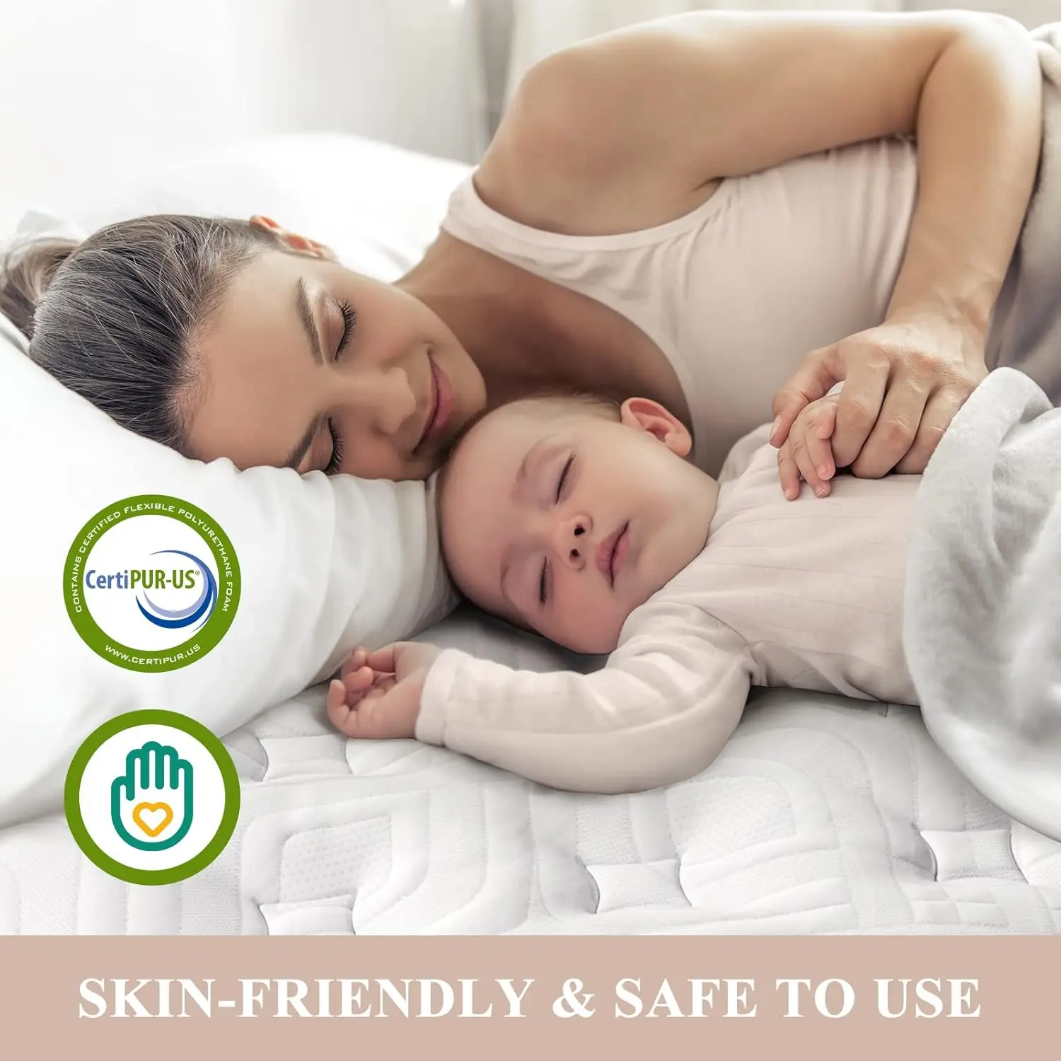 Plush Queen Mattress 14 Inch-Luxury Hybrid Mattress for Extra Lumbar & Hip Support-Pain Relieving Soft Bed in a Box