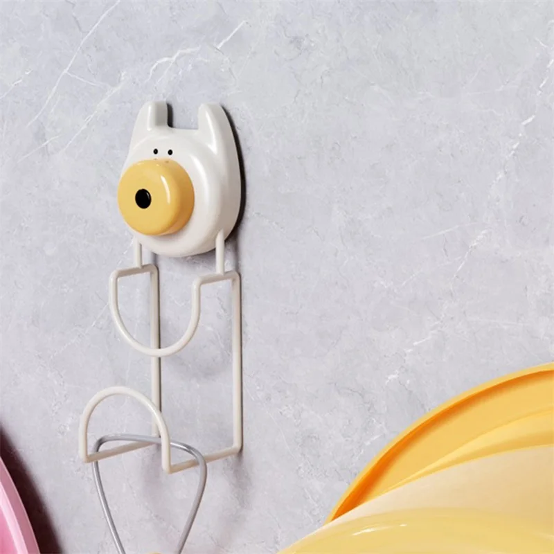 Adhesive Hooks, Cartoon Dog Washbasin Hook Robe Towel Hook for Hanging Washbasin Bathroom Kitchen
