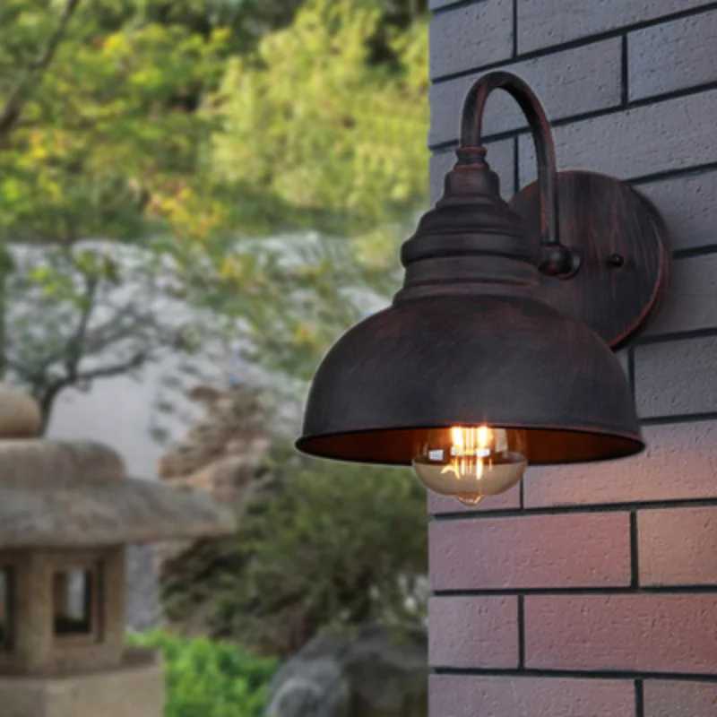 

American Style Waterproof Wall Light for Indoor/outdoor Garden Balcony Doorway Courtyard Decor Lighting Fixtures Iron Wall Lamps