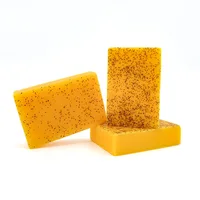 RDQCTQ 1 pièces savon en barre naturelle au curcuma pour hommes, savon à l'acide kojique au citron, savon de douche et pour le visage-pas de produits chimiques difficiles 100g 4