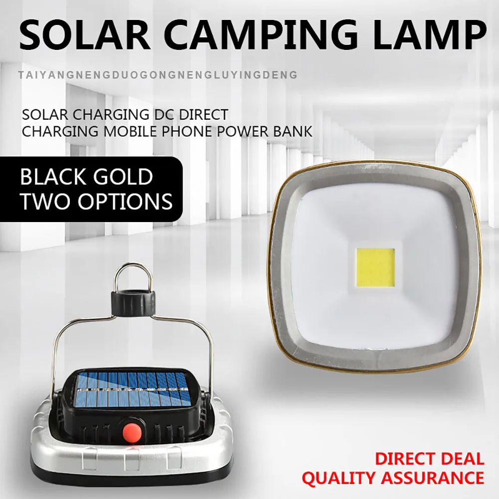 

Portable High Power Camping Light Solar Energy Rechargeable Lanterns Emergency Light Led Flashlight for Home Tent Lighting Lamp