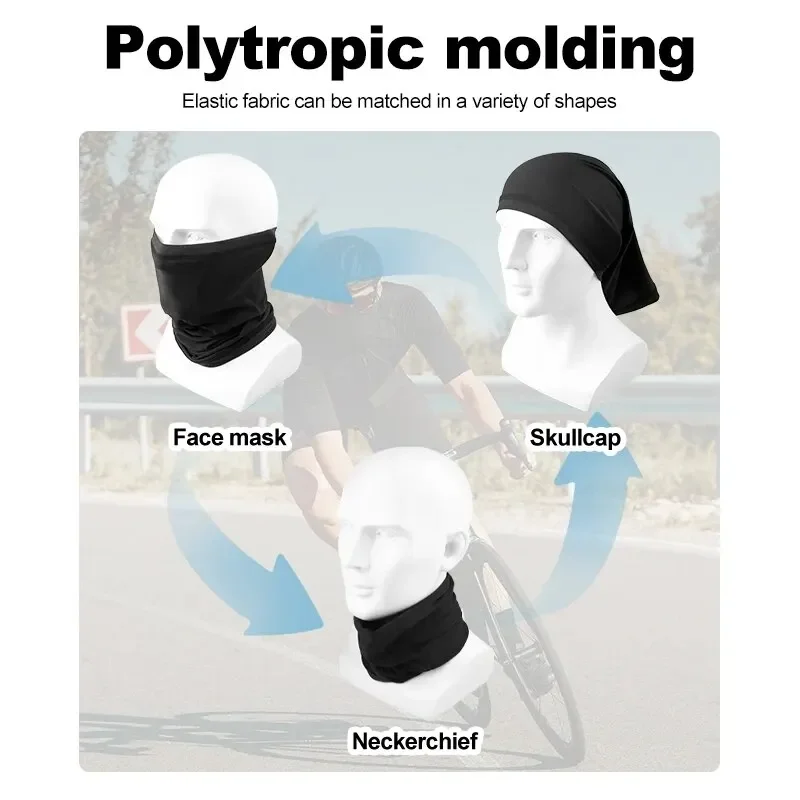 Cycling Face Mask Ice Silk Sweat-Absorbing Breathable Fishing Training Sport UV Face Scarf Neck Gaiter Summer Face Bandana