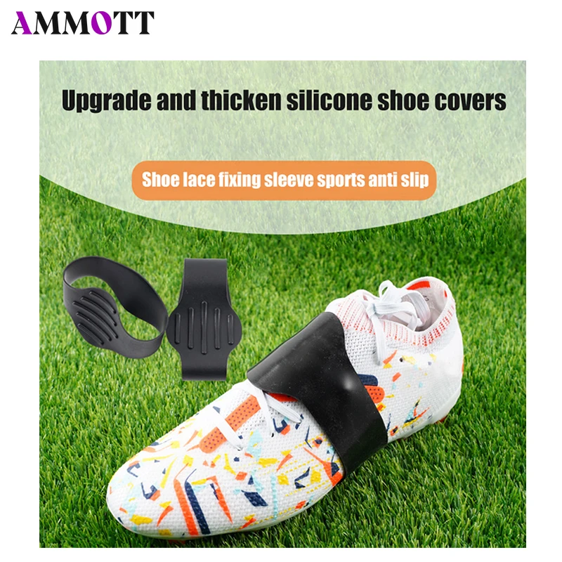 1pair Football Soccer Cleat Cover Breathable Youth Lace Band