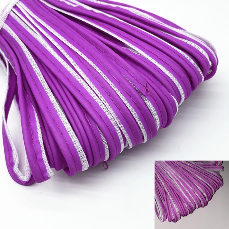 5 Yards 9 mm reflektierendes Band, Kanten-Nähband, Kordel, Seil für Laken, Sofa, Vorhänge, Hüte, Kleidung, verschiedene Stoffe, Nähen, DIY – Detail 11
