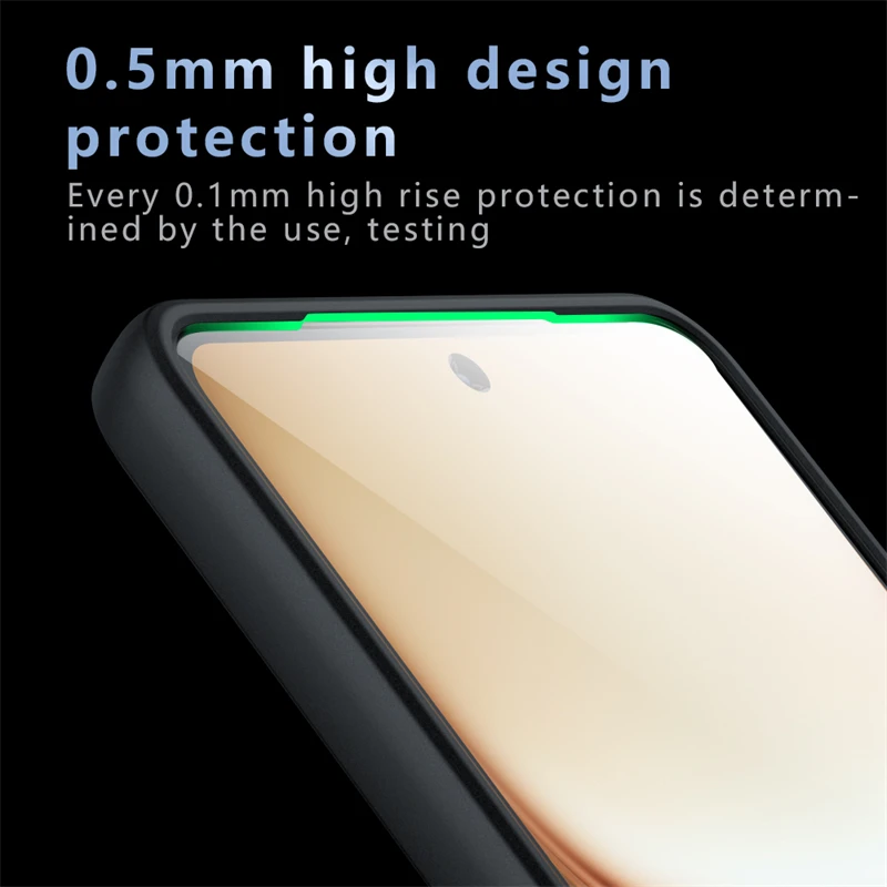Sleek Matte Transparent Phone Case with Durable Back Cover