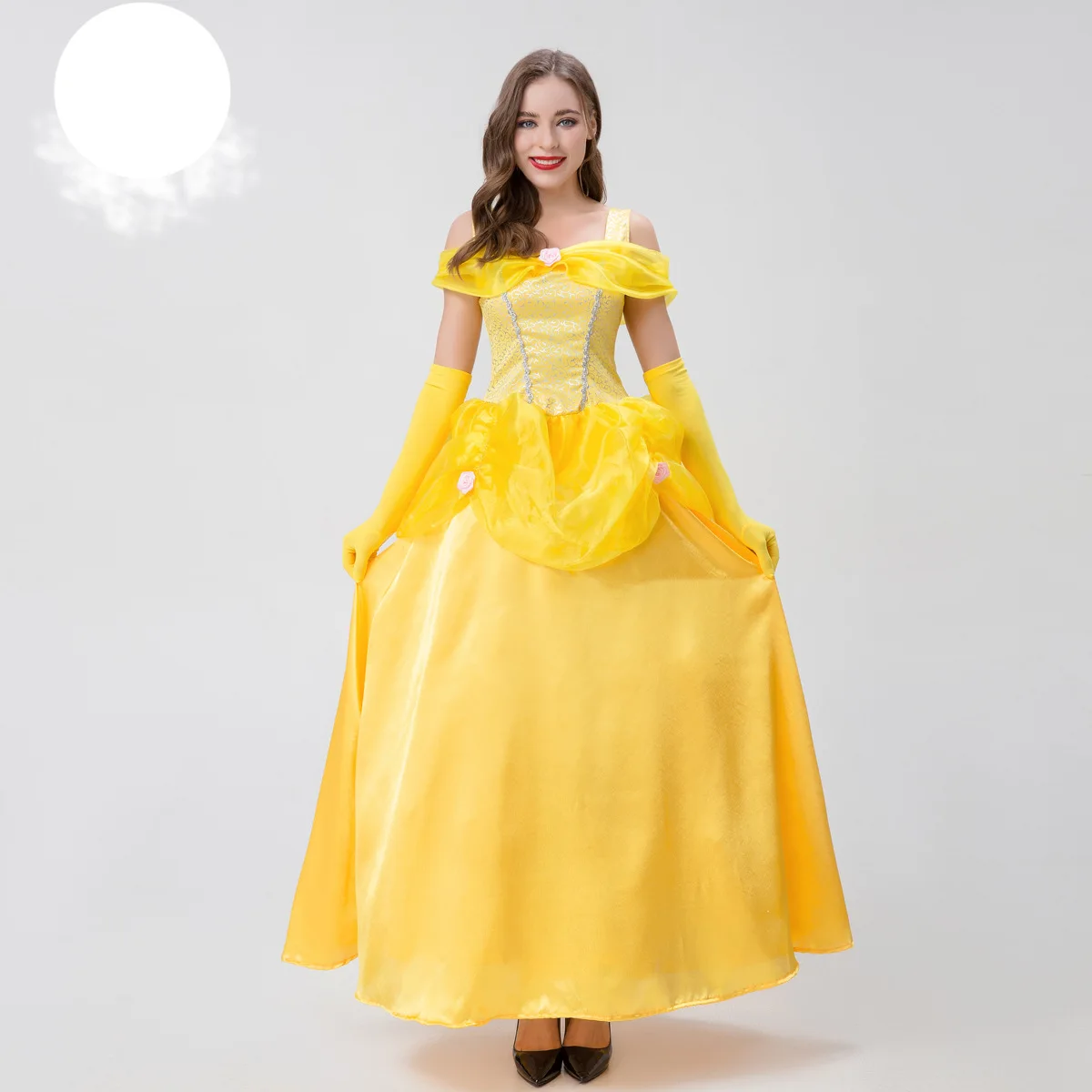 

Women Cosplay Belle Princess Dress Adult Stage Costume