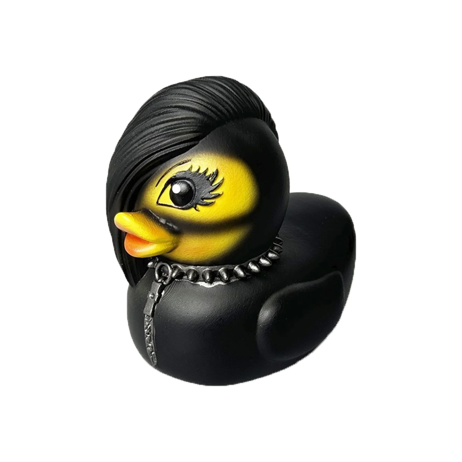 Cartoon Little Duck Car Decoration Gothic Style Unique Dark Rubber Ducks Ideal Gift for Your Loved One 4