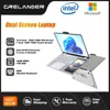 CRELNADER Dual Screen Laptop 7 Inch Touch Screen Metal Case RGB Backlit Fingerprint Unlock Window 11 Ultrathin Laptops Notebook 1