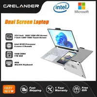 Crelnader Dual Screen Laptop 7 Inch Touch Screen Metal Case Rgb Backlit Fingerprint Unlock Window 11.jpg