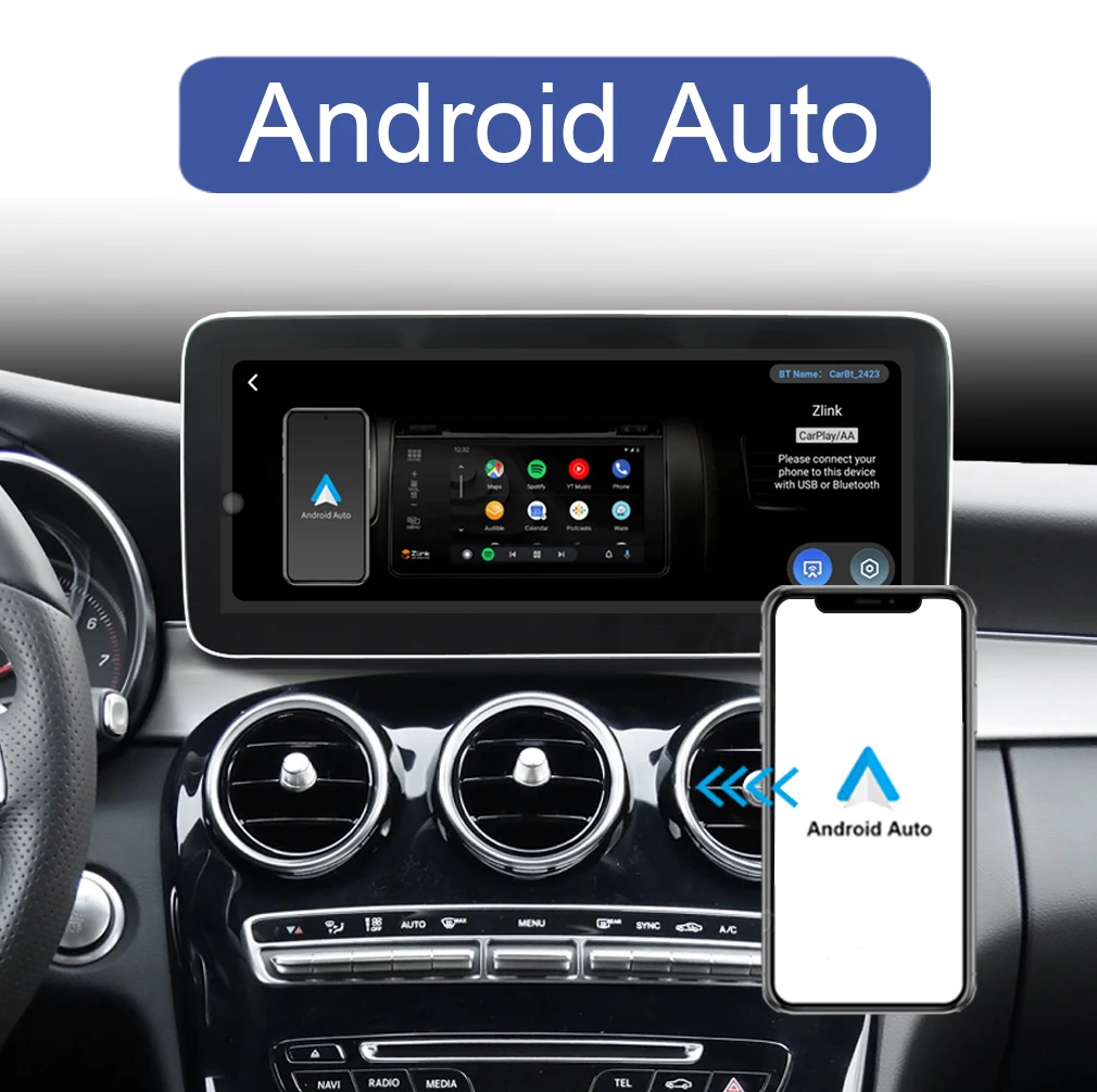 메르세데스 벤츠 GLC W253 GLC260 300 2015 2019 안드로이드 12 CarPlay 자동차 DVD 라디오 GPS 네비게이션 멀티미디어 플레이어 HD 스크린