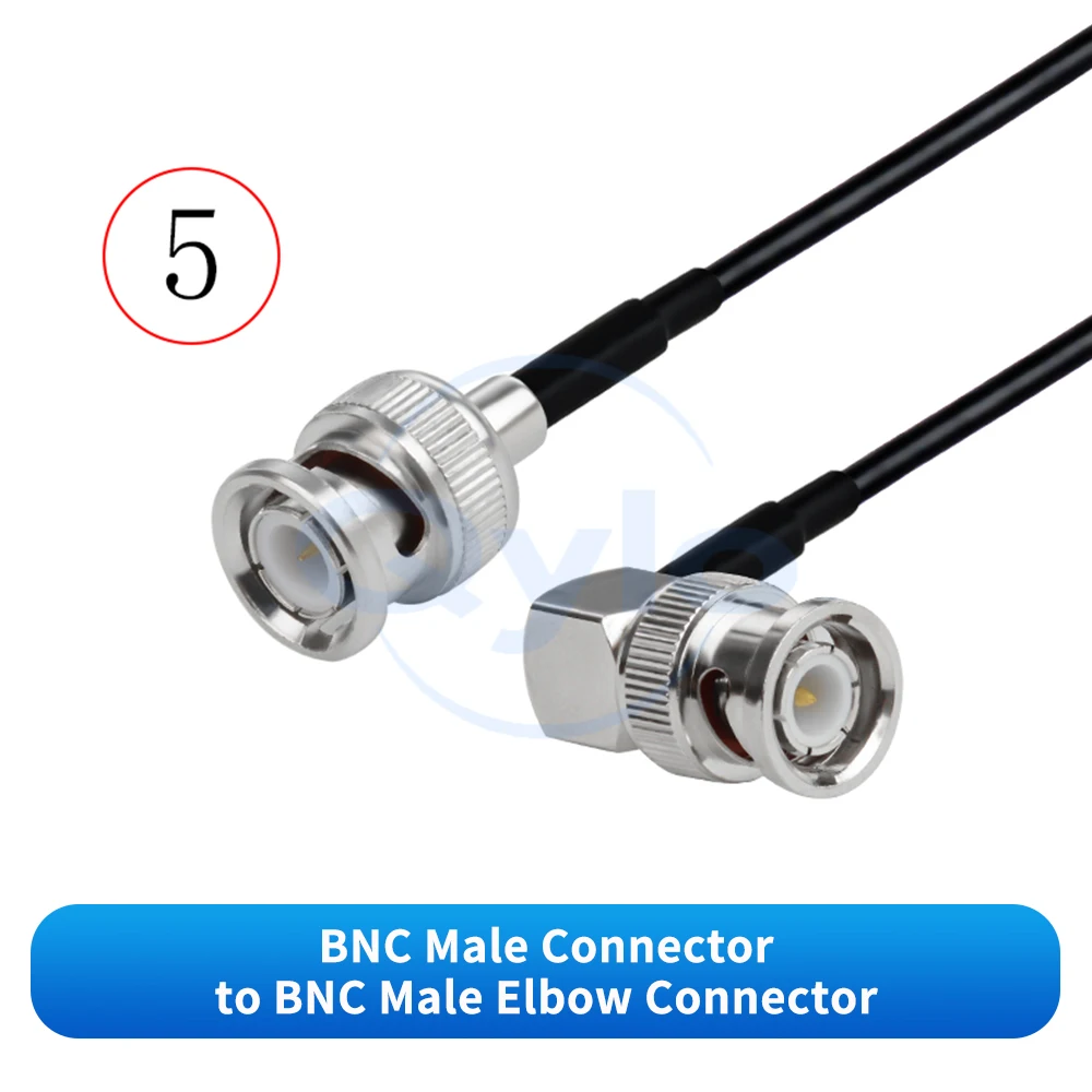 BNC zu BNC Stecker-Buchse Adapterkabel Antennen-HF-Verlängerungskabel Hochflexibles RG174 TPU-Kabel BNC zu BNC Kabel (1 Stück) – Detail 7
