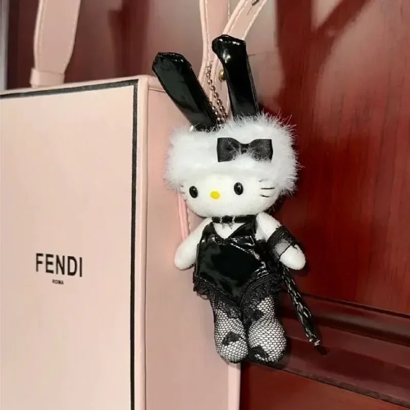 

Sanrio Miniso Kawaii Hello Kittys креативный плюшевый кулон милый мультяшный кукла рюкзак украшение искусственный подарок для детей на день рождения