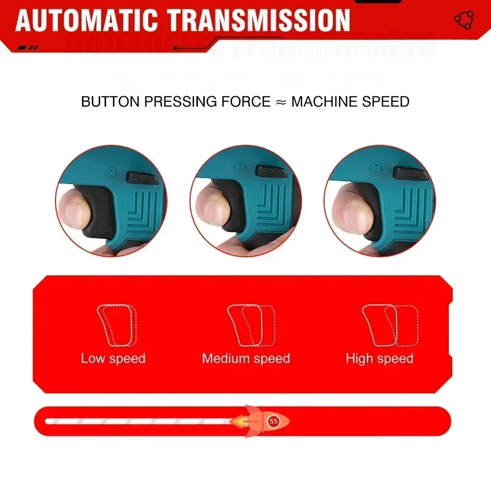 3600W 12000SPM Brushless Cordless Electric Reciprocating Saw For Makita 18V Battery