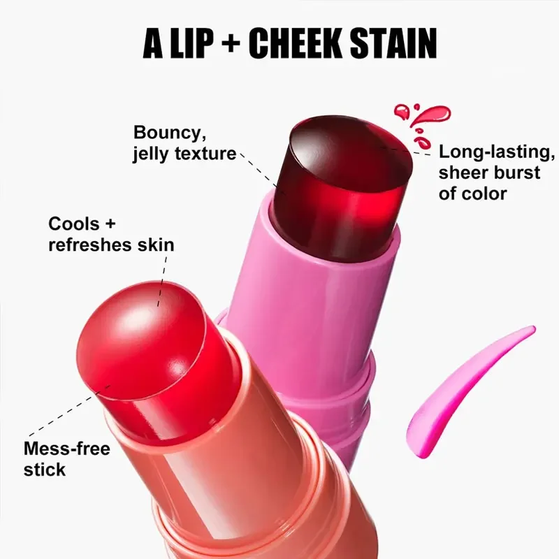 Tint 3-in-1 Milk Jelly Cheek Blush Moisturized Blusher Sticker Water Long Lasting Brighten Matte Facial Contour Rouge Makeup powder blusher blush powder facial blusher