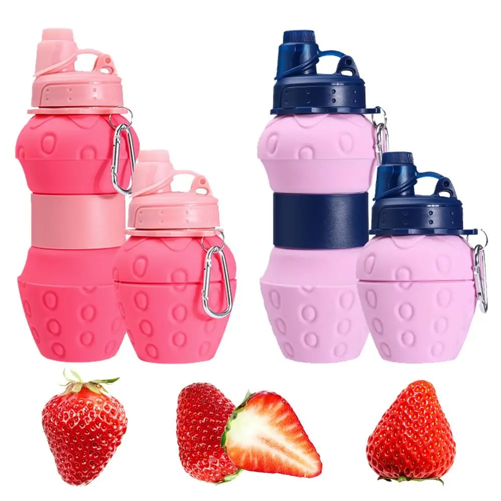 Collapsible Pineapple-Shaped Silicone Water Bottle - 700ml Reusable & Portable