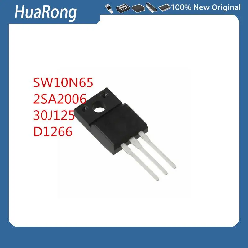 

10Pcs/Lot SW10N65 10A 650V 2SA2006 30J125 GT30J125 D1266 2SD1266 60V 3A TO-220F