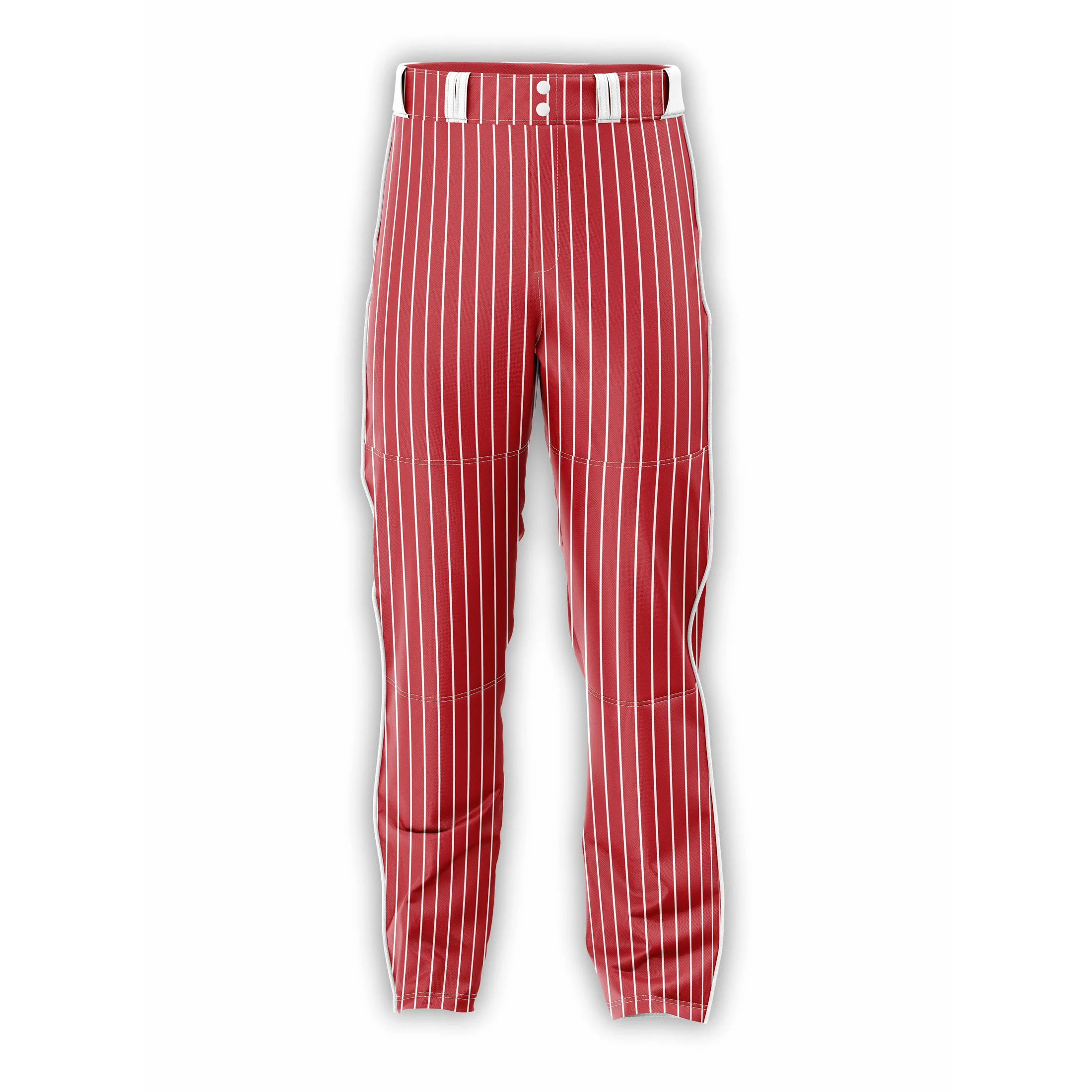 Stripes Affordable Baseball Pants with Elastic Waistband for a Comfortable Fit