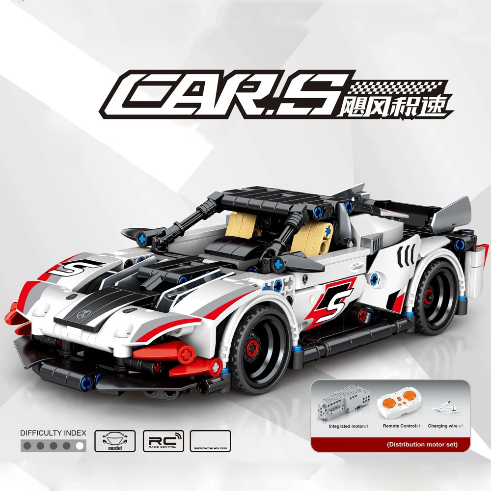 

Technical Radio 2.4ghz Remote Control Vehicle Building Block Koenigseggs One Super Sport Car Model App Rc Toy Supercar For Gift
