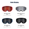 4 Color Ski Goggles Double-layer Anti-fog Snowboard Hiking Eyewear Windproof Motocross Glasses UV400 Winter Cycling Glasses Man 5