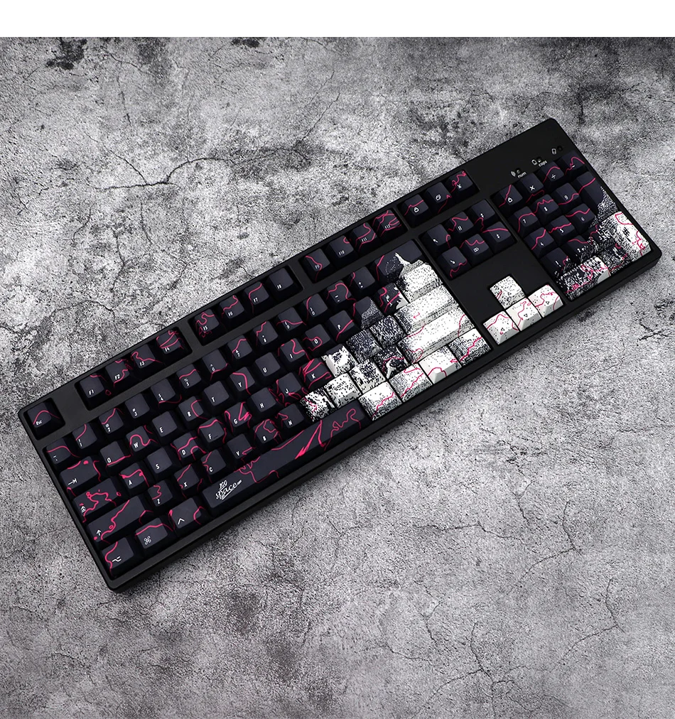 pbt tintura sublimação teclado mecânico para mx switch g610 k70 com iso ente