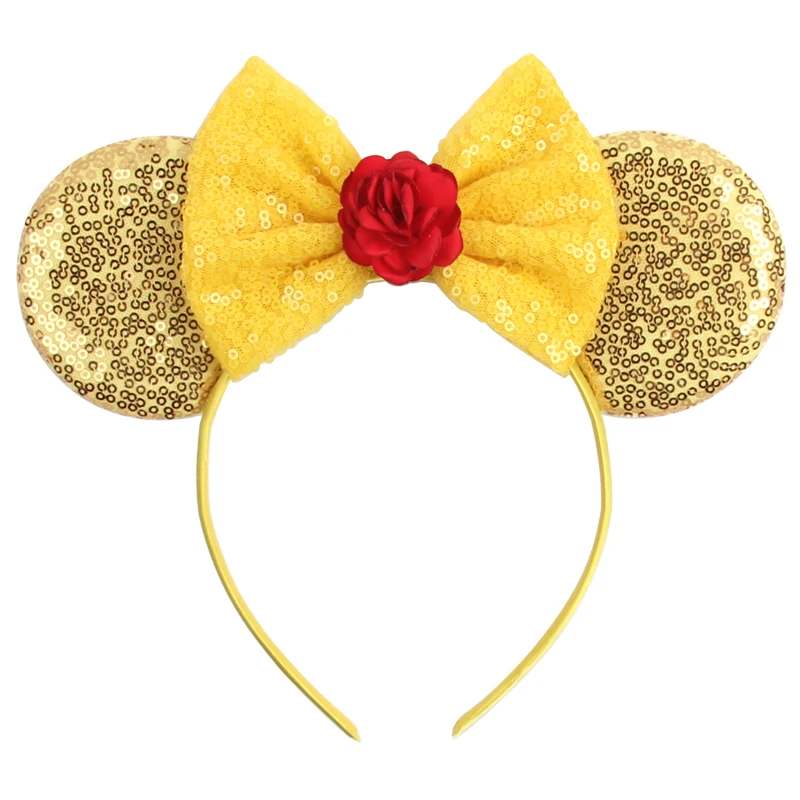 1 Stück schickes Haarband mit Mausohren, Pailletten, 5 Zoll Schleife, Haarband für Mädchen und Frauen, Urlaub, Festival, Party, DIY, Damen-Haar-Accessoires, Geschenk – Detail 16