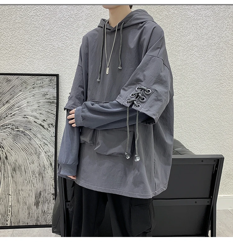 Men's Cargo Pocket Hoodie - Style 7