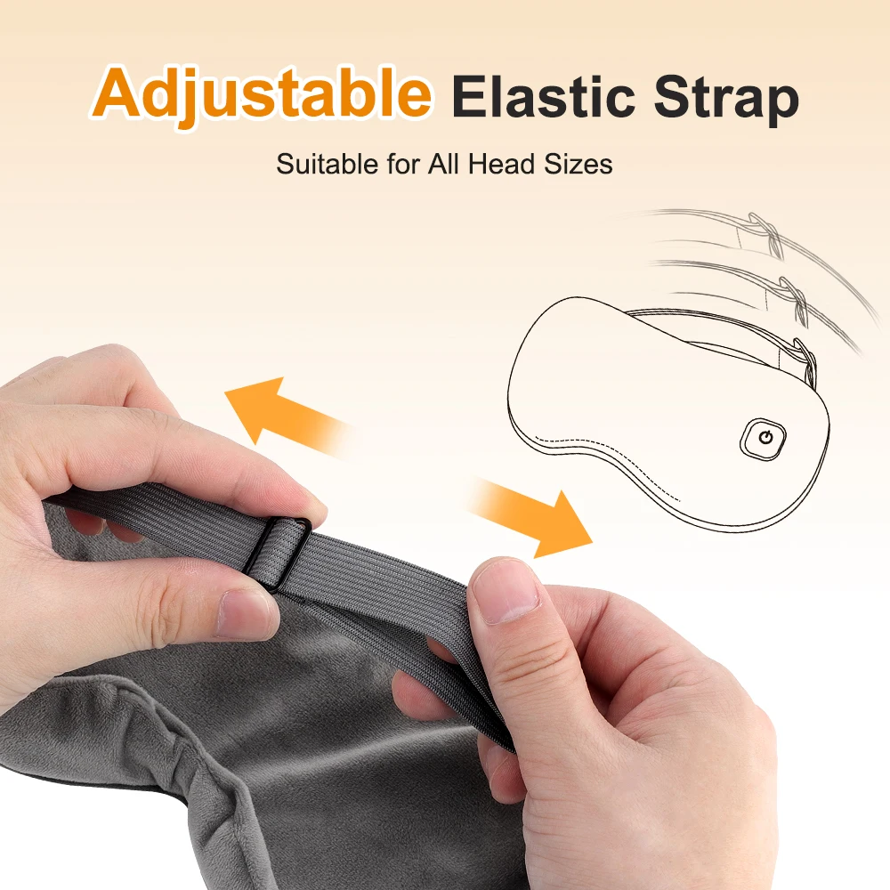 Electric Steam Heated Eye Mask for Dry Eyes Cordless Hot Compress Sleep Mask Portable Warm Eyemask Eye Fatigue Relief