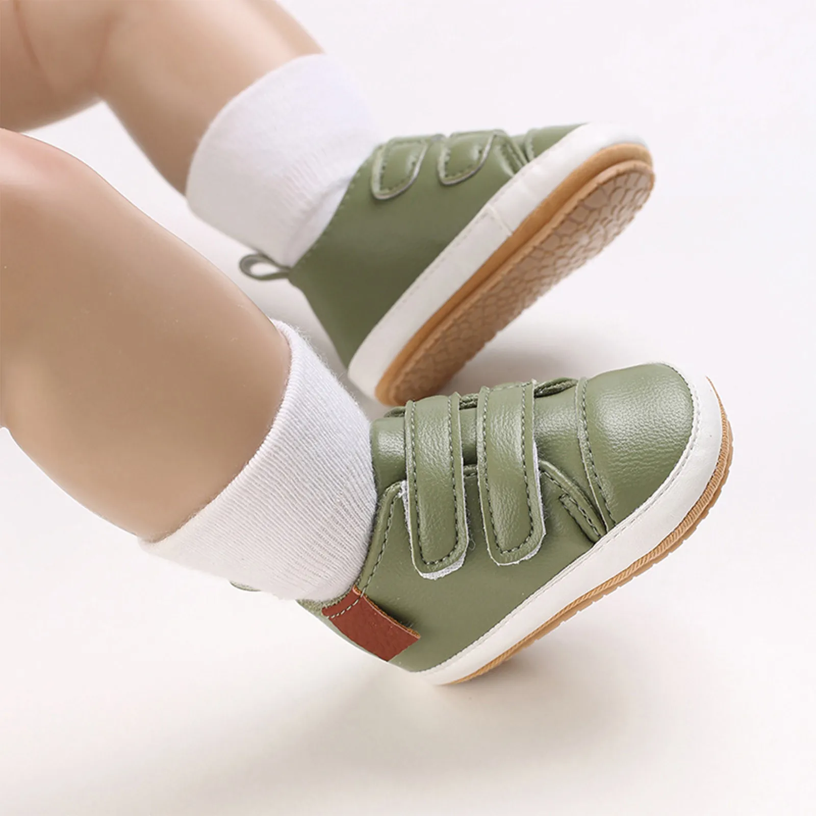 

2023 Infant First Walkers Autumn PU Leather Shoes Baby Shoes Soft Bottom Boys Girls Casual Sneakers Toddler Walkers Sapato