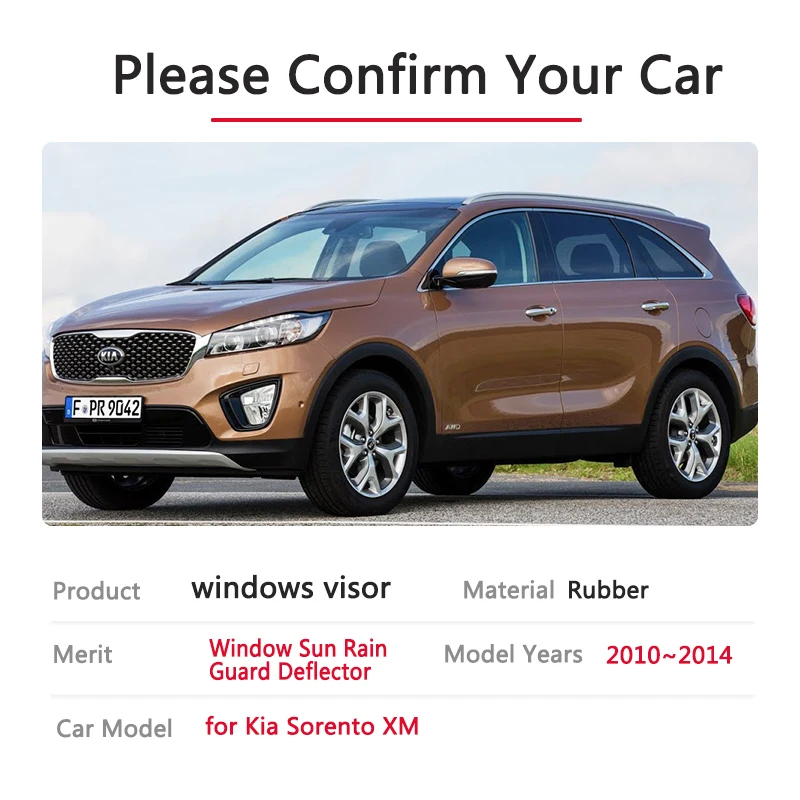 Para Kia Para Sorento 2123 Puerta Trasera Parasol Retenedor