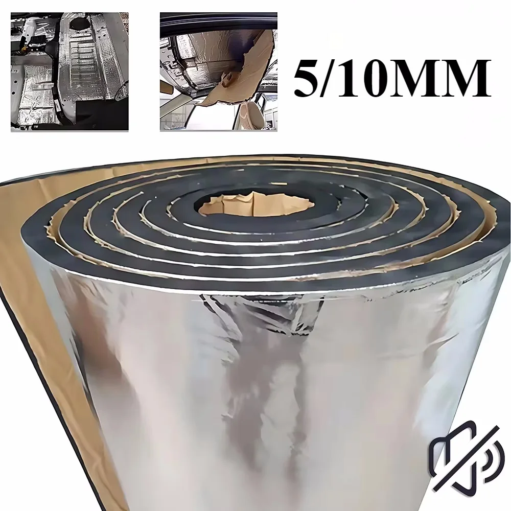 2000*500mm 5/10mm Car Sound Mat Proofing Deadener Heat Noise Insulation Deadening Mat Hood Closed Cell Foam Accessories 2000*500mm 5/10mm Car Sound Mat Proofing Deadener Heat Noise Insulation Deadening Mat Hood Closed Cell Foam Accessories