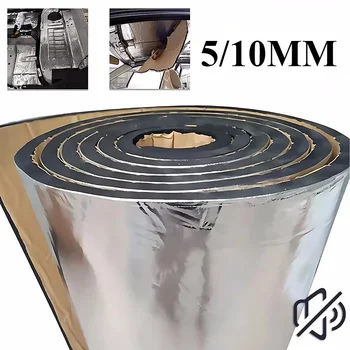 2000*500mm 5/10mm Car Sound Mat Proofing Deadener Heat Noise Insulation Deadening Mat Hood Closed Cell Foam Accessories