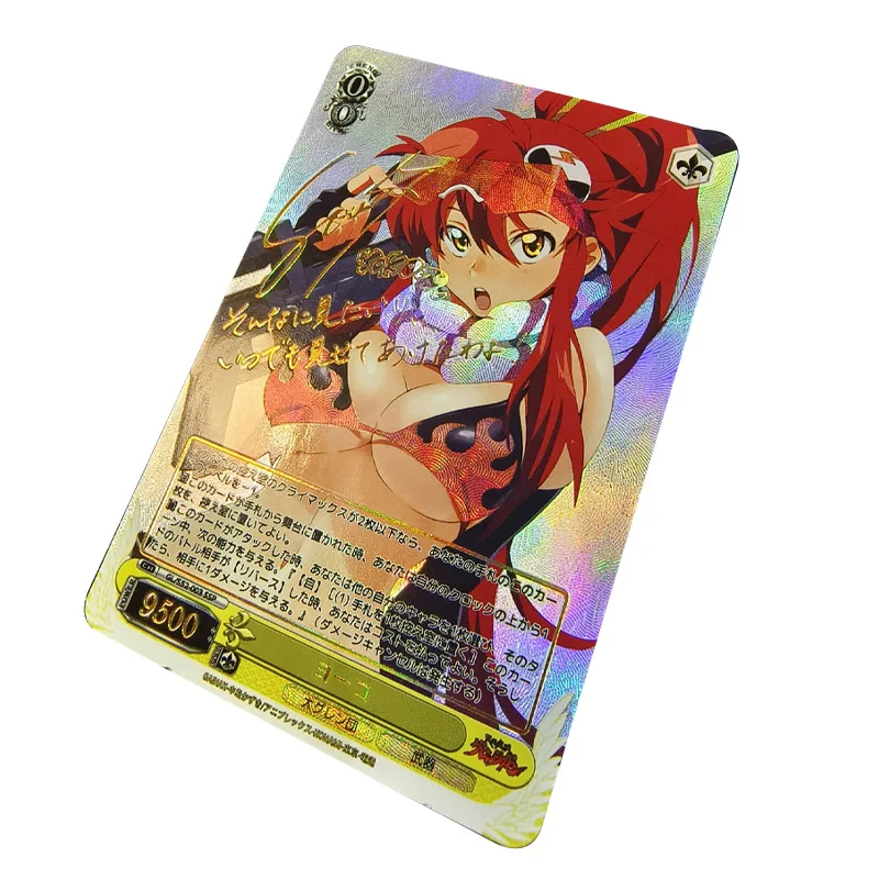 

Anime Tengen Toppa Gurren-Lagann Littner Yoko Gold Lottery Non-Ws Black and White Wings Diy Acg Collection Card Peripheral Gift