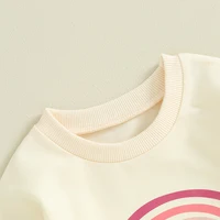 2023-10-17 Lioraitiin 0-18M Infant Baby Girl Fall Winter Outfits Long Sleeve Romper Letter Floral Bodysuit Oversized Jumpsuit 6