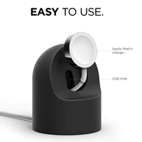 Support de chargeur pour Apple Watch série 11/10/9/8/7/6/5/4 SE3 Ultra 2 49mm 45mm/44mm 42mm 41mm 40mm 46mm, support en Silicone pour IWatch 2