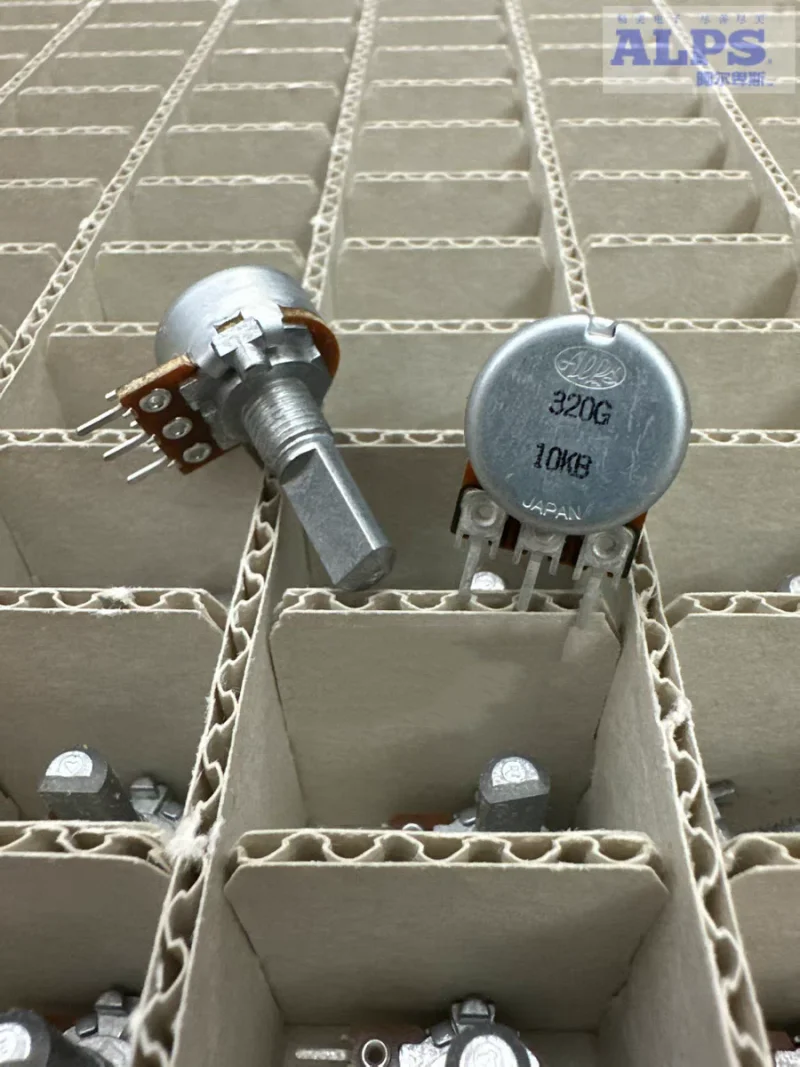 1pcs Single loop rotary potentiometer RK16 B10K 3Pin shaft length 20mm Audio volume adjustment