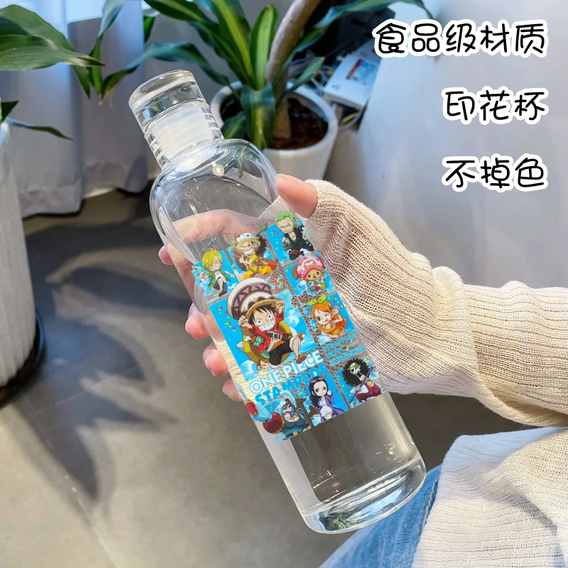 BIOCLOD One Piece Wasserflasche – Aluminium, 600 Ml, Mit Luffy-Sunset-Motiv – Wiederverwendbar & Leicht
