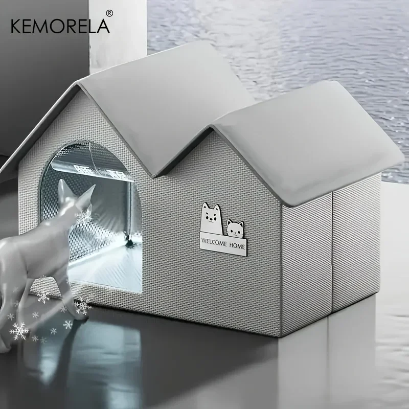 Summer Cat Cool House - Semi-Enclosed Insulated Pet Shelter Home For Stray Cats And Dogs Outdoor Pet House For Small Cat And Dog_voghion.com
