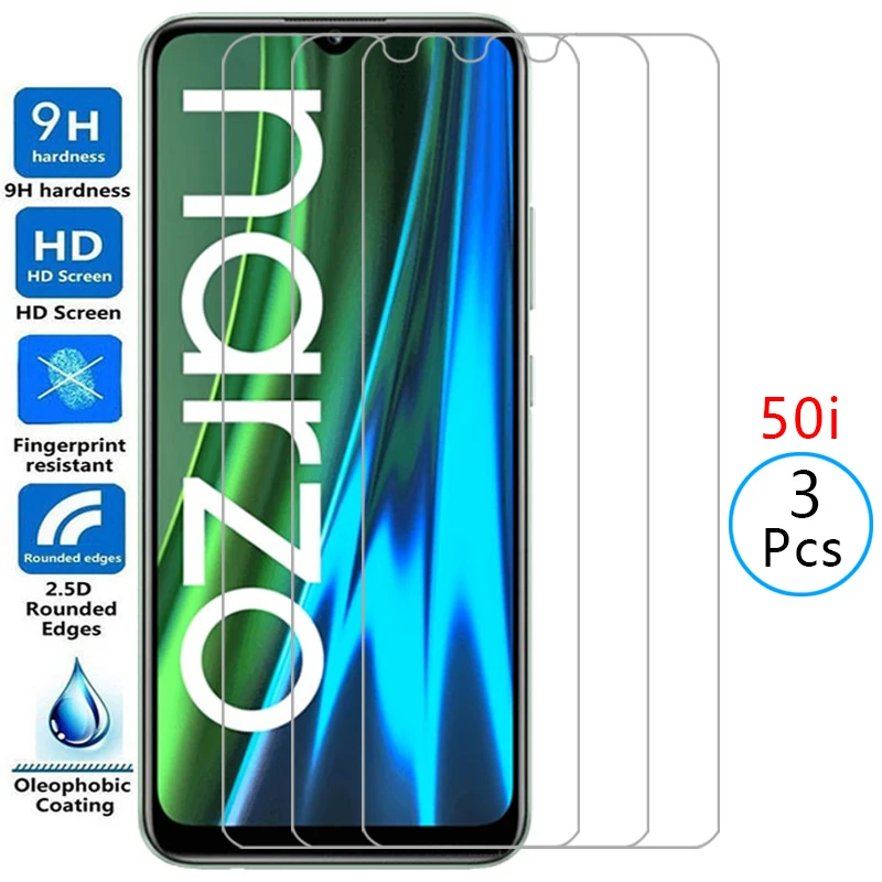 Pellicola Salvaschermo Per Realme Narzo 50I Vetro Temperato Protettivo Su Narzo50I 50 I I50 Prime Phone Film Glas Realmi Relme Real Me