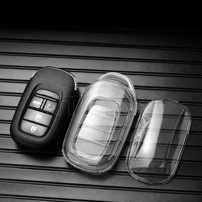 Car Key Case Cover Key Case Car Key Shell For Honda Civic Accord HR-V CR-V CRV 4 5 Buttons Auto Shell Fob Holder Car Accessories