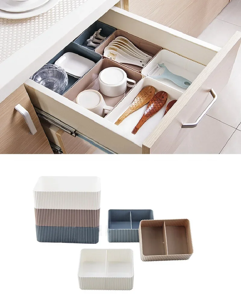 KADAX Scatola portaoggetti in plastica, Cestino portaoggetti con design