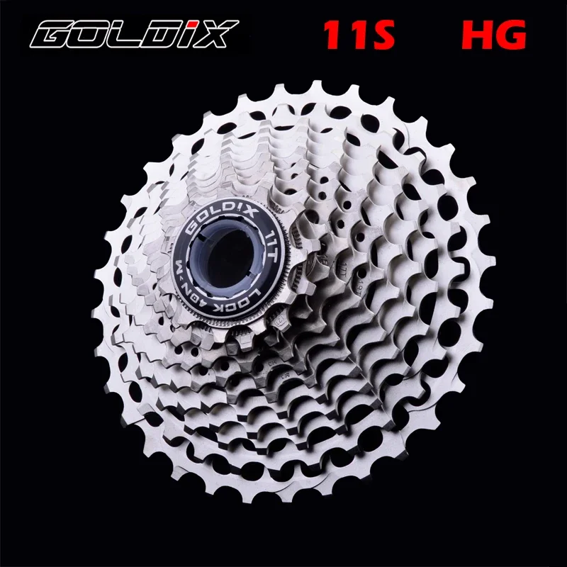 Goldix Cassetta Per Bici Da Strada Ultraleggera A 11 Velocità 28/32/34/36T Cassetta Ultraleggera K7 Cnc Ultraleggera Cassetta A 11 Velocità