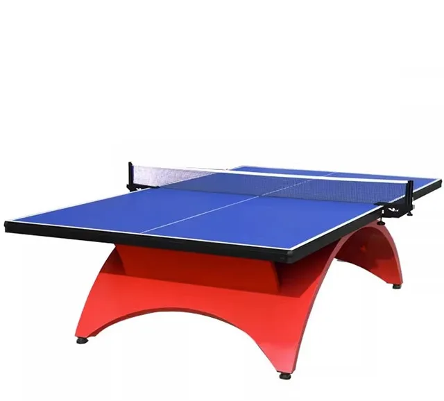 Manufacture Indoor Table Tennis Table 18mm PingPong Rainbow Legs Cheap Price