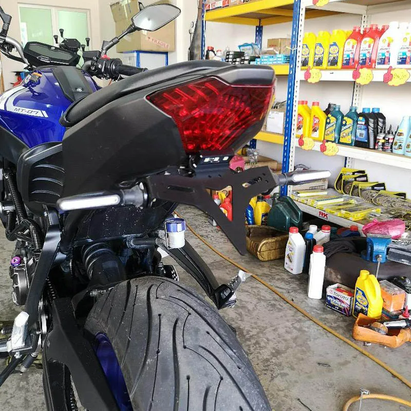 Motor kentekenplaathouder Motorcycle Tail Tidy Fender Eliminator Kentekenbeugel voor Y&amaha Voor MT-07 Voor FZ-07 Voor MT Voor FZ 07 2014-2019 2020