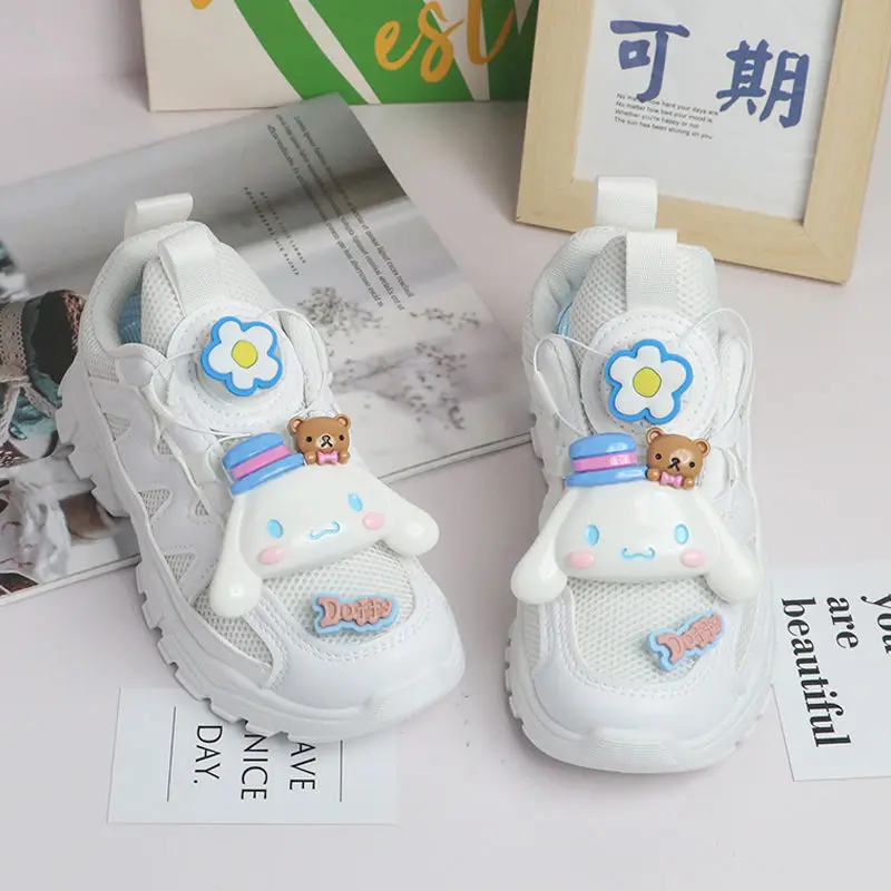 

Sanrio Cinnamoroll Child Sports Shoes Running Shoes Breathable Soft Bottom Cartoon Mesh Kawaii Three-Dimensional Pattern Hot 23