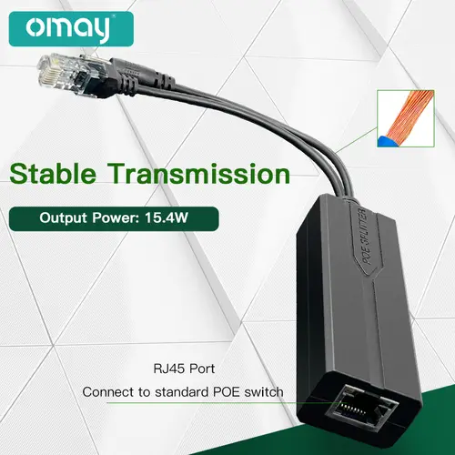 Standard POE Splitter 48V to 5V 12V 1.2A 2A Micro USB Type-C 100M/1000M POE Camera Injector Power Supply for Huawei Hikvision - Image 4